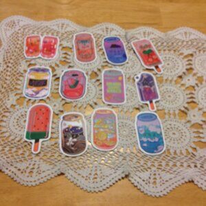 Stickers for cellphones, laptops, lockers, crafting, scrapbooks